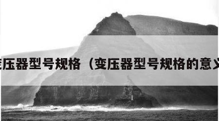变压器型号规格（变压器型号规格的意义）