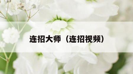 连招大师（连招视频）