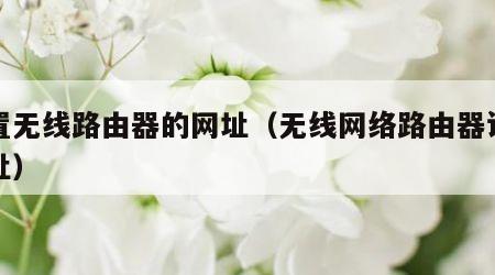 设置无线路由器的网址（无线网络路由器设置网址）