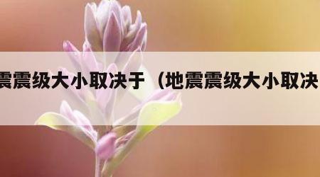 地震震级大小取决于（地震震级大小取决于?）
