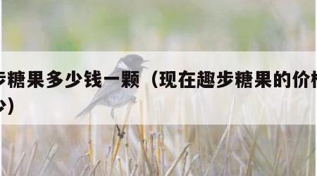 趣步糖果多少钱一颗（现在趣步糖果的价格是多少）