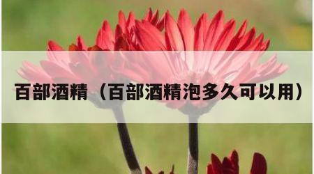 百部酒精（百部酒精泡多久可以用）