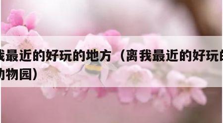 离我最近的好玩的地方（离我最近的好玩的地方动物园）