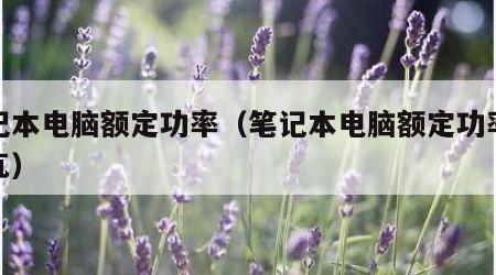 笔记本电脑额定功率（笔记本电脑额定功率多少瓦）