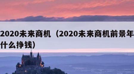 2020未来商机（2020未来商机前景年什么挣钱）