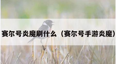 赛尔号炎魔刷什么（赛尔号手游炎魔）