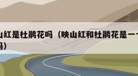 映山红是杜鹃花吗（映山红和杜鹃花是一个品种吗）