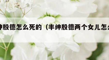 丰绅殷德怎么死的（丰绅殷德两个女儿怎么结局）