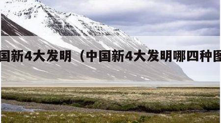 中国新4大发明（中国新4大发明哪四种图片）