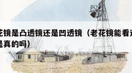 老花镜是凸透镜还是凹透镜（老花镜能看远看近是真的吗）