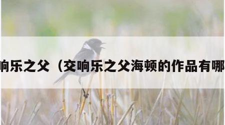 交响乐之父（交响乐之父海顿的作品有哪些）