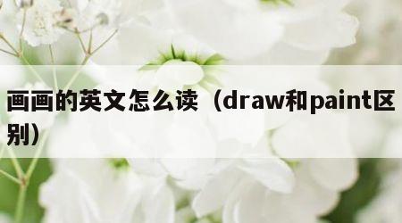 画画的英文怎么读（draw和paint区别）