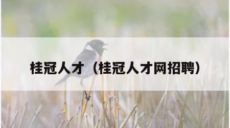 桂冠人才（桂冠人才网招聘）