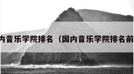 国内音乐学院排名（国内音乐学院排名前十）