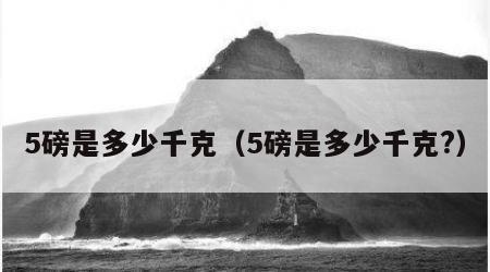 5磅是多少千克（5磅是多少千克?）