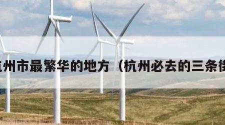 杭州市最繁华的地方（杭州必去的三条街）