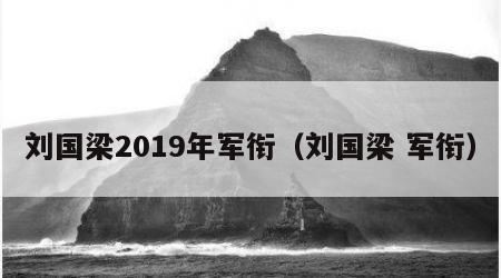 刘国梁2019年军衔（刘国梁 军衔）