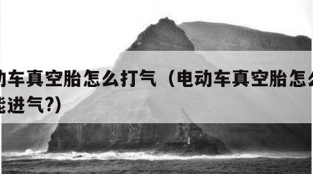 电动车真空胎怎么打气（电动车真空胎怎么打气能进气?）