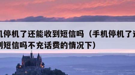 手机停机了还能收到短信吗（手机停机了还能收到短信吗不充话费的情况下）
