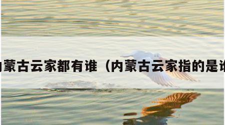 内蒙古云家都有谁（内蒙古云家指的是谁）