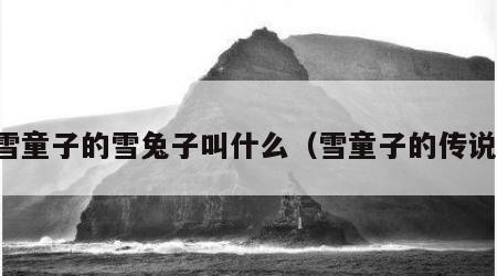 雪童子的雪兔子叫什么（雪童子的传说）