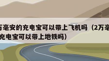 2万毫安的充电宝可以带上飞机吗（2万毫安的充电宝可以带上地铁吗）