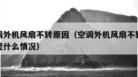 空调外机风扇不转原因（空调外机风扇不转会出现什么情况）