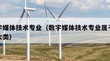数字媒体技术专业（数字媒体技术专业属于什么大类）