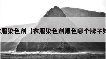 衣服染色剂（衣服染色剂黑色哪个牌子好）