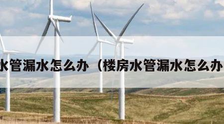 水管漏水怎么办（楼房水管漏水怎么办）