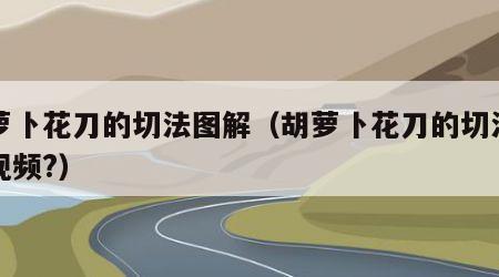胡萝卜花刀的切法图解（胡萝卜花刀的切法图解视频?）