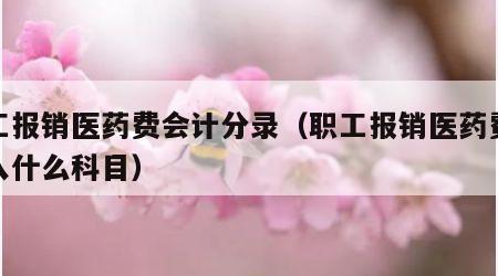 职工报销医药费会计分录（职工报销医药费应计入什么科目）