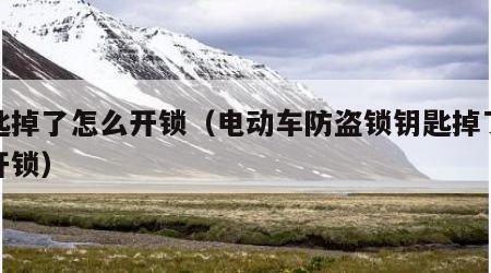 钥匙掉了怎么开锁（电动车防盗锁钥匙掉了怎么开锁）