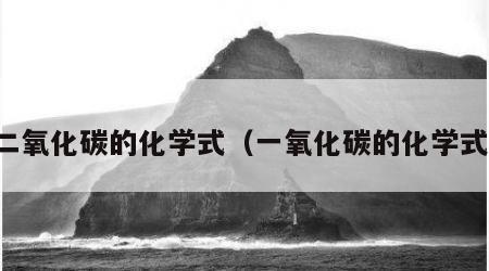 二氧化碳的化学式（一氧化碳的化学式）