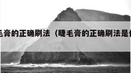 睫毛膏的正确刷法（睫毛膏的正确刷法是什么）