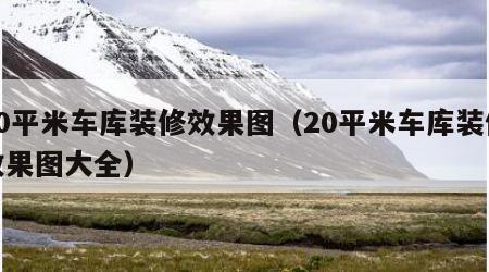 20平米车库装修效果图（20平米车库装修效果图大全）