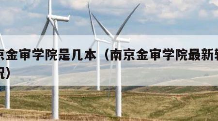 南京金审学院是几本（南京金审学院最新转型情况）