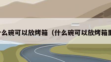 什么碗可以放烤箱（什么碗可以放烤箱里）