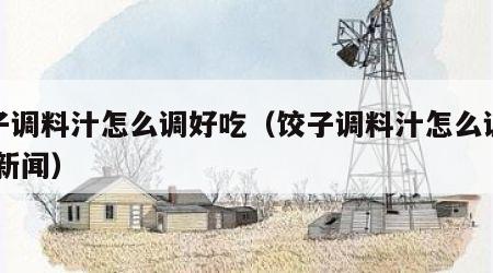 饺子调料汁怎么调好吃（饺子调料汁怎么调好吃 新闻）