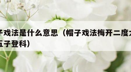 帽子戏法是什么意思（帽子戏法梅开二度大四喜五子登科）