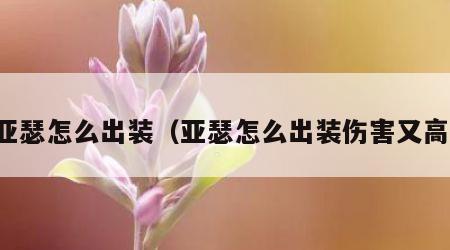 亚瑟怎么出装（亚瑟怎么出装伤害又高）