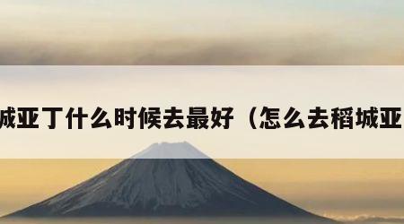 稻城亚丁什么时候去最好（怎么去稻城亚丁）