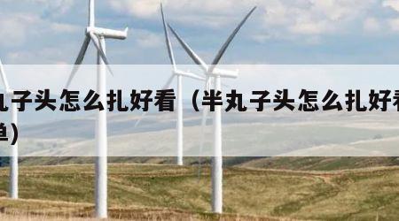 半丸子头怎么扎好看（半丸子头怎么扎好看又简单）