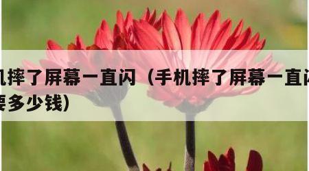 手机摔了屏幕一直闪（手机摔了屏幕一直闪修复要多少钱）