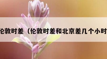伦敦时差（伦敦时差和北京差几个小时）