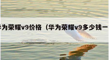 华为荣耀v9价格（华为荣耀v9多少钱一台）