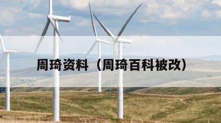 周琦资料（周琦百科被改）