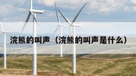 浣熊的叫声（浣熊的叫声是什么）