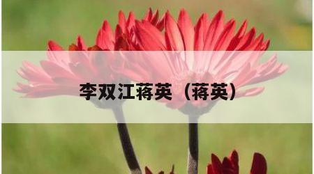 李双江蒋英（蒋英）