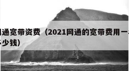 网通宽带资费（2021网通的宽带费用一年多少钱）